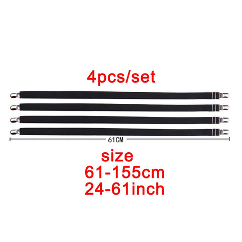 Adjustable Bed Sheet Bands 4pcs – Flexible Hold for Any Bed