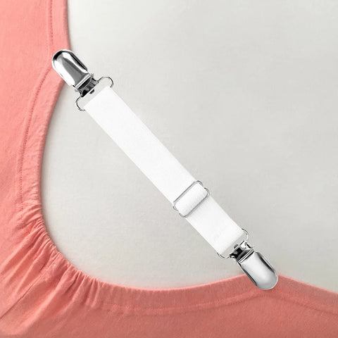 Adjustable Bed Sheet Bands 4pcs