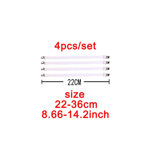 Adjustable Bed Sheet Bands 4pcs – Flexible Hold for Any Bed